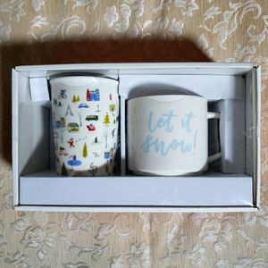 NIB OPAL HOUSE gift box of 2 mugs Fall/ Winter